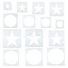 14Pcs Square PET Hollow Out Drawing Painting Stencils DIY-WH0308-410C-1
