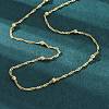 Brass Satellite Chains Necklace for Women NJEW-P265-35G-1