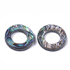 Abalone Shell/Paua Shell Bead Frames SSHEL-T008-17-2