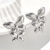 304 Stainless Steel Studs Earrings for Women EJEW-K306-24P-3