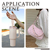 Round Plastic Imitation Pearl Beads Bag Extender Chains HJEW-TAC0083-7