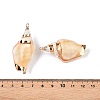 Natural Conch Shell Big Pendants SSHEL-N038-27-3