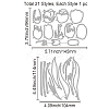 Carbon Steel Cutting Dies Stencils DIY-WH0309-1071-6