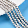 Baking Paint Pearlized Glass Pearl Bead Strands HY-N002-4mm-B05-1
