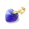 Brass Glass Pendants KK-Z073-14G-02-2