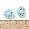 Resin Imitation Pearl Iridescent Pendants RESI-I062-01E-3