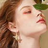 8Pcs 2 Styles Brass Pendants & Brass Micro Pave Cubic Zirconia Pendants KK-AR0003-70-5