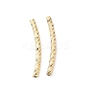 Brass Curved Tube Beads KK-Z118-02G-1