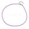 Waxed Cotton Cord Necklace Making MAK-S034-010-2