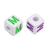 Opaque Acrylic Enamel European Beads AC-ACBA1794-04M-2