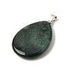 Natural Moss Agate Pendants G-F820-14P-18-2