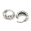 316 Surgical Stainless Steel Hoop Earrings EJEW-D096-12AS-25-2