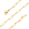 Brass Paperclip Chains Necklaces for Women NJEW-D302-69G-4