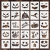 25 Styles Halloween PET Drawing Stencil PW-WGF9327-01-1