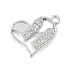 UV Plating Alloy Crystal Rhinestone Pendants RB-CBAD37D-29P-1