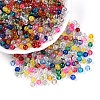 Baking Paint Transparent Glass Beads DGLA-Q022-4mm-M-1