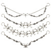 8Pcs 4 Styles Gothic Style Skull Wing Iron Twisted Boot Strap Chains for Halloween FIND-AB00066-1