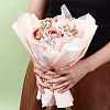 Polyester Flower Bouquet Wrapping Mesh Paper SRIB-WH0011-214C-3