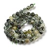 Natural Prehnite Beads Strands G-G140-A19-08-3