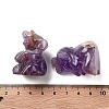Natural Amethyst Carved Figurines DJEW-L023-D04-3