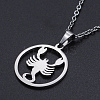 Non-Tarnish 201 Stainless Steel Pendants Necklaces NJEW-S105-JN626-8-1