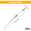 2Pcs Zinc Alloy Vintage Letter Opener AJEW-YW0002-06-2