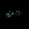 Luminous Handmade Gold Sand Lampwork Beads FOIL-B001-07E-3
