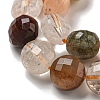 Natural Rutilated Quartz Beads Strands G-B099-B01-01-4
