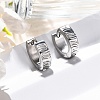 304 Stainless Steel Polishing effect Hoop Earrings EJEW-M001-14P-1