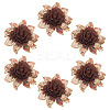 6Pcs Polyester Computerized Embroidery Cloth Iron on/Sew on Patches PATC-DC0001-18B-1