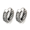 316 Surgical Stainless Steel Hoop Earrings EJEW-D096-09L-AS-1