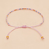 Bohemian Braided Adjustable Glass Seed Beaded Bracelets LS-EX8332-4-1