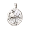 Brass Micro Pave Cubic Zirconia Pendants KK-A232-10P-1