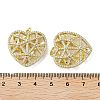 Rack Plating Brass Micro Pave Clear Cubic Zirconia Pendants KK-A205-04G-3