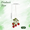Strawberry Basket Woolen Yarn Pendant Decorations AJEW-WH20006-240A-2