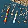 DIY Alloy Lobster Claw Clasps & Brass Jump Rings & Iron Split Key Rings Keychain Making Kits DIY-SZ0010-43-4