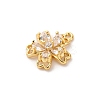 Brass Micro Pave Cubic Zirconia Charms KK-D371-04B-G-2