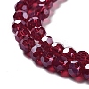 Electroplate Transparent Glass Beads Strands EGLA-A035-T4mm-A02-3