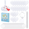 SUNNYCLUE DIY Blank Wine Glass Charm Making Kit DIY-SC0023-62B-1