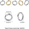 Unicraftale 304 Stainless Steel Split Rings STAS-UN0006-03-3