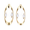 Brass Rhinestone Pendants KK-N216-413-2