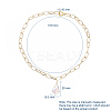Aluminium Paperclip Chains Necklaces NJEW-JN02695-01-6