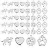 60Pcs 4 Styles Stainless Steel Charms STAS-GA0001-94-1