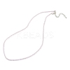 Natural Rose Quartz Beaded Necklaces NJEW-K114-A-A01-1