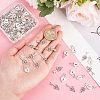 60Pcs Tibetan Style Alloy Pendants TIBE-CA0001-21-3