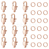 Unicraftale 12Pcs Ion Plating(IP) 304 Stainless Steel Lobster Claw Clasps STAS-UN0040-74-1