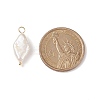 Natural Keshi Pearl Pendants X-PALLOY-JF01932-3