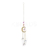 Glass Teardrop Big Pendant Decorations HJEW-M005-05B-G-2