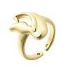 Brass Cuff Rings for Women RJEW-G347-16G-4