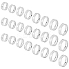 Unicraftale 24Pcs 8 Size 201 Stainless Steel Grooved Finger Ring Settings STAS-UN0041-46P-9